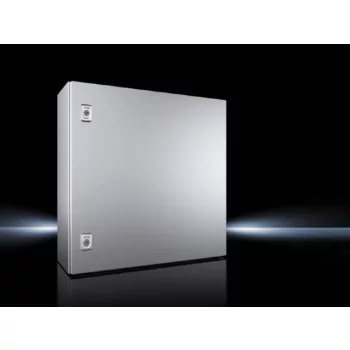   Rittal AX 1010.000 rozsdamentes acél AISI 304L szekrény, teli ajtóval, 600x600x210, IP66, szerelőlappal (Rittal 1010000)