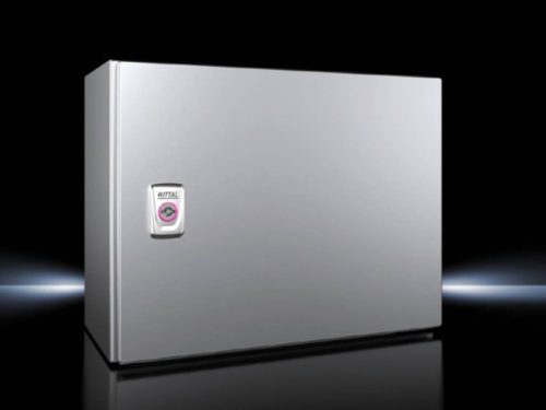 Rittal AX 1011.000 rozsdamentes acél AISI 304L szekrény, teli ajtóval, 300x380x210, IP66, szerelőlappal (Rittal 1011000)