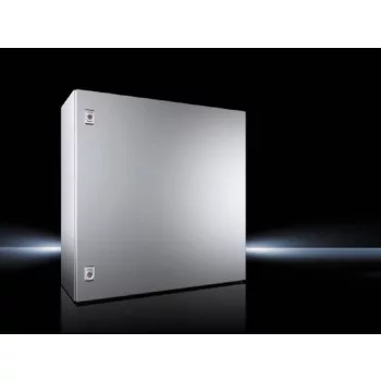   Rittal AX 1014.000 rozsdamentes acél AISI 304L szekrény, teli ajtóval, 760x760x300, IP66, szerelőlappal (Rittal 1014000)