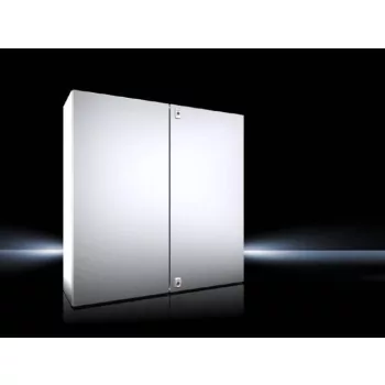   Rittal AX 1018.000 rozsdamentes acél AISI 304L szekrény, teli ajtóval, 1000x1000x300, IP55, szerelőlappal, 2 ajtós (Rittal 1018000)