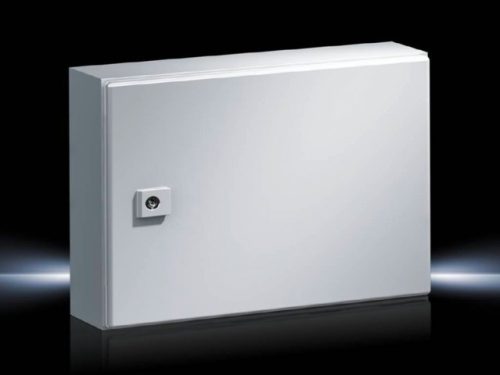 Rittal AE 1031.500 fém szekrény, teli ajtóval, 300x380x210, IP66, szerelőlappal (Rittal 1031500)