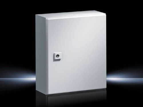 Rittal AE 1034.500 fém szekrény, teli ajtóval, 400x300x210, IP66, szerelőlappal (Rittal 1034500)