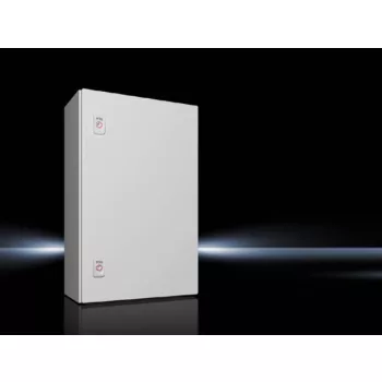   Rittal AX 1038.000 fém szekrény, teli ajtóval, 600x380x210, IP66, szerelőlappal (Rittal 1038000)