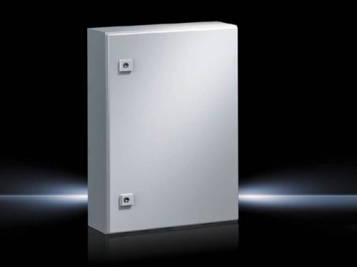Rittal AE 1038.500 fém szekrény, teli ajtóval, 600x380x210, IP66, szerelőlappal (Rittal 1038500)