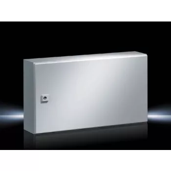   Rittal AE 1039.500 fém szekrény, teli ajtóval, 380x600x210, IP66, szerelőlappal (Rittal 1039500)