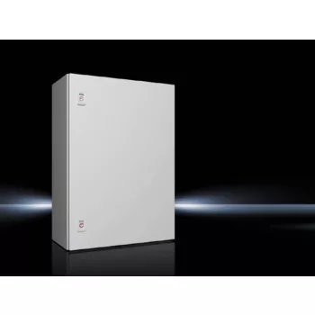   Rittal AX 1057.000 fém szekrény, teli ajtóval, 700x500x250, IP66, szerelőlappal (Rittal 1057000)