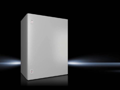 Rittal AX 1059.000 fém szekrény, teli ajtóval, 800x600x400, IP66, szerelőlappal (Rittal 1059000)