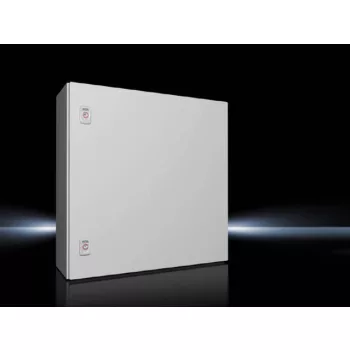   Rittal AX 1060.000 fém szekrény, teli ajtóval, 600x600x210, IP66, szerelőlappal (Rittal 1060000)