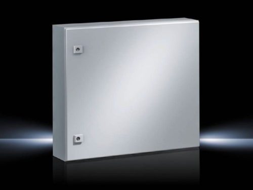 Rittal AE 1054.500 fém szekrény, teli ajtóval, 600x600x250, IP66, szerelőlappal (Rittal 1054500)