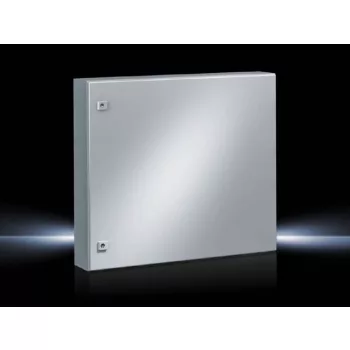   Rittal AE 1077.500 fém szekrény, teli ajtóval, 760x760x210, IP66, szerelőlappal (Rittal 1077500)