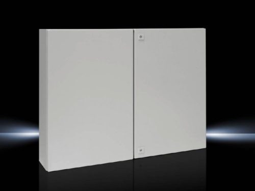 Rittal AE 1100.500 fém szekrény, teli ajtóval, 760x1000x210, IP55, szerelőlappal (Rittal 1100500)