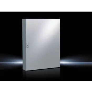   Rittal AE 1280.500 fém szekrény, teli ajtóval, 1200x800x300, IP66, szerelőlappal (Rittal 1280500)