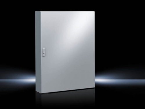 Rittal AE 1280.500 fém szekrény, teli ajtóval, 1200x800x300, IP66, szerelőlappal (Rittal 1280500)
