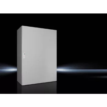   Rittal AX 1281.000 fém szekrény, teli ajtóval, 1200x800x400, IP66, szerelőlappal (Rittal 1281000)