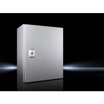   Rittal AX 1302.000 rozsdamentes acél AISI 316L szekrény, teli ajtóval, 380x300x210, IP66, szerelőlappal (Rittal 1302000)