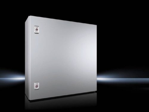 Rittal AX 1304.000 rozsdamentes acél AISI 316L szekrény, teli ajtóval, 600x600x210, IP66, szerelőlappal (Rittal 1304000)