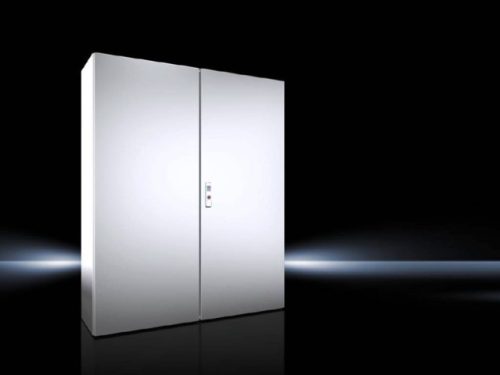 Rittal AX 1305.000 rozsdamentes acél AISI 316L szekrény, teli ajtóval, 1200x1000x300, IP55, szerelőlappal, 2 ajtós (Rittal 1305000)