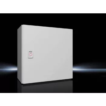   Rittal AX 1380.000 fém szekrény, teli ajtóval, 380x380x210, IP66, szerelőlappal (Rittal 1380000)