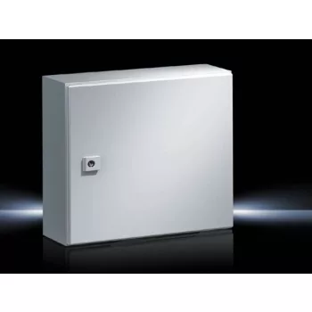   Rittal AE 1380.500 fém szekrény, teli ajtóval, 380x380x210, IP66, szerelőlappal (Rittal 1380500)