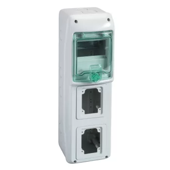 Schneider Mureva Kaedra 13178 kiselosztó, átlátszó ajtó, falon kívüli, 1x5 modul+2 nyílás, IP65