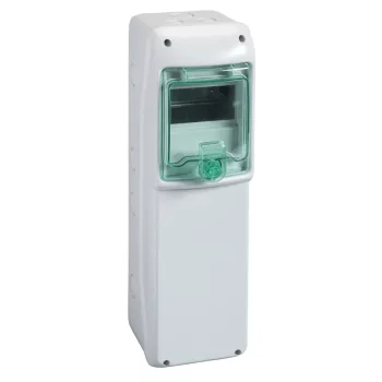 Schneider Mureva Kaedra 13189 univerzális kiselosztó, átlátszó ajtó, falon kívüli, 1x5 modul, IP65