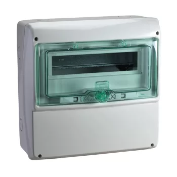 Schneider Mureva Kaedra 13191 univerzális kiselosztó, átlátszó ajtó, falon kívüli, 1x12 modul, IP65