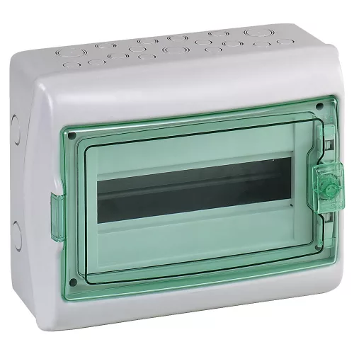 Schneider Mureva Kaedra 13431 kiselosztó, átlátszó ajtó, falon kívüli, 1x12 modul, IP65