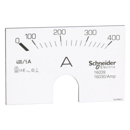 Schneider Electric 16039 Számlap rend.sz.: 16030 alapműszerhez, 400A