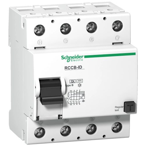 Schneider Electric, , 16766, Áram-védőkapcsoló (Fi-relé), B osztály, 4P, 125A, 500mA (Schneider 16766)