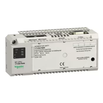   Schneider Electric 171CBU78090 M1 R232/485 USB IOBus RS485 Serial, RTC