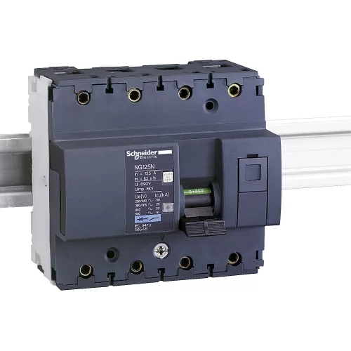 Schneider Acti9 NG125N 18646 kismegszakító 3P+N C görbe 80A 25 kA DIN sínre