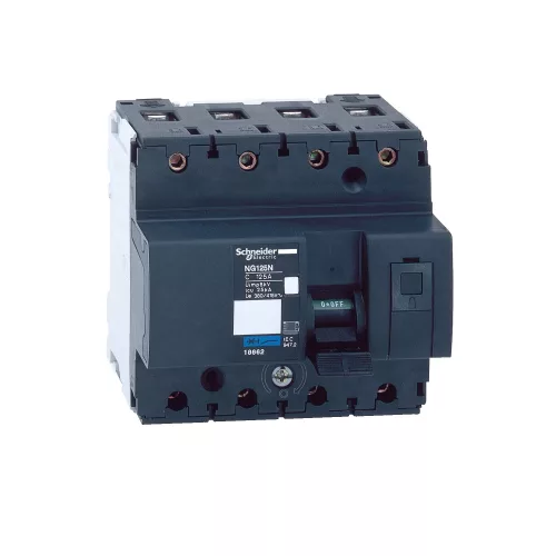 Schneider Acti9 NG125N 18660 kismegszakító 4P C görbe 100A 25 kA DIN sínre