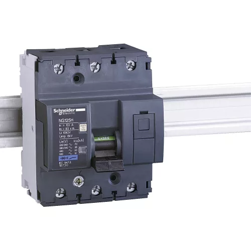 Schneider Acti9 NG125H 18730 kismegszakító 3P C görbe 63A 36 kA DIN sínre