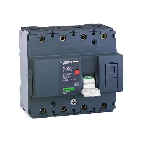 Schneider Electric Acti9 NG125NA terheléskapcsoló 3P+N 63 A 18893