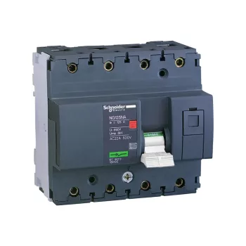   Schneider Electric, 18895, moduláris terheléskapcsoló 3+N 100A 500V AC, Acti9 NG125NA (Schneider 18895)