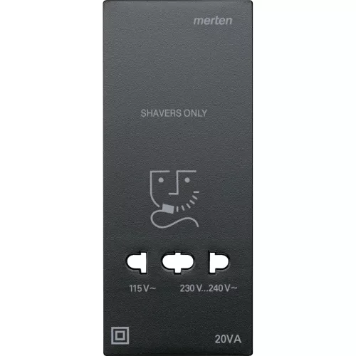 Schneider Electric Merten 213514 Fedlap, borotva aljzathoz, System-M, antracit