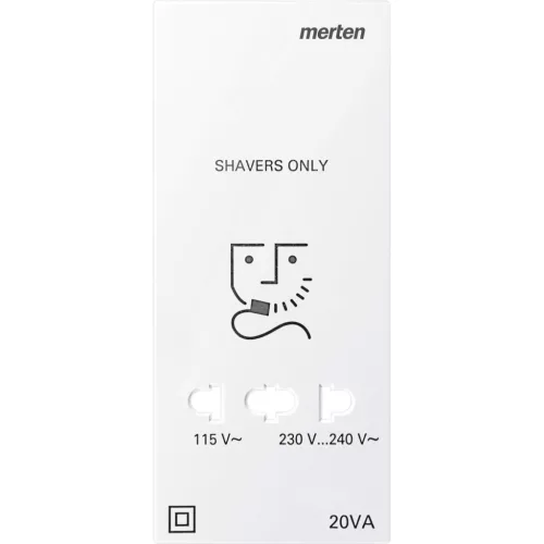 Schneider Electric Merten 213519 Fedlap, borotva aljzathoz, System-M, mattfehér