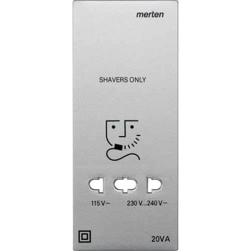 Schneider Electric Merten 213560 Fedlap, borotva aljzathoz, System-M, alumínium