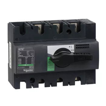  Schneider Electric, 28912, szakaszolókapcsoló 3P 160A 690V AC 50/60 Hz, fekete rotációs hajtással, Interpact INS160 (Schneider 28912)