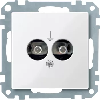   Schneider Electric Merten 290419 EPH aljzat polárfehér, keret nélkül - System-M (M-Plan / M-Pure / M-Smart)