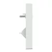 Schneider Electric Merten 296125 Fedlap, 2xRJ45 aljzathoz, döntött, System-M, aktívfehér