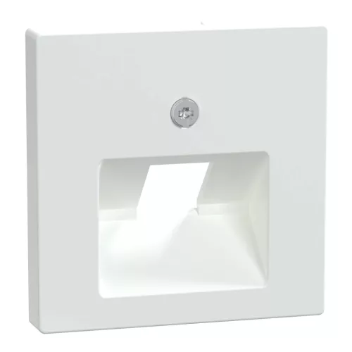 Schneider Electric Merten 296225 fedlap, döntött kivitelű 1xRJ45 aljzathoz, feliratozható  aktívfehér - System-M (M-Plan / M-Pure / M-Smart)