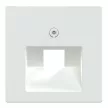 Schneider Electric Merten 296225 Fedlap, 1xRJ45 aljzathoz, döntött, System-M, aktívfehér