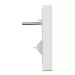 Schneider Electric Merten 296225 Fedlap, 1xRJ45 aljzathoz, döntött, System-M, aktívfehér