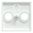 Schneider Electric Merten 296725 fedlap 3 kimenetes antenna csatlakozóhoz  aktívfehér - System-M (M-Plan / M-Pure / M-Smart)