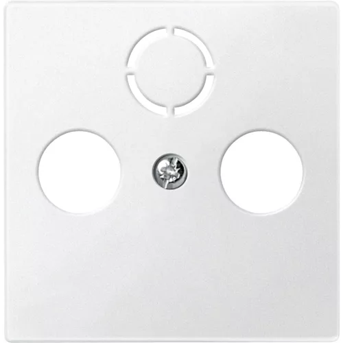 Schneider Electric Merten 297519 fedlap 3 kimenetes antenna csatlakozóhoz  mattfehér - System-M (M-Plan / M-Pure / M-Smart)