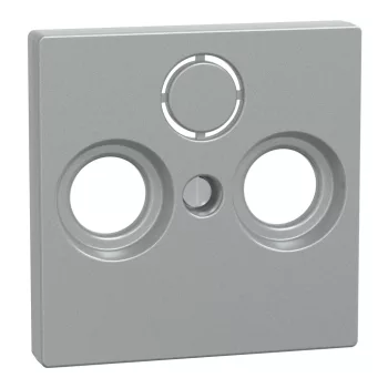   Schneider Electric Merten 297560 fedlap 3 kimenetes antenna csatlakozóhoz  alumínium - System-M (M-Plan / M-Pure / M-Smart)