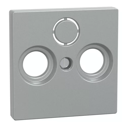 Schneider Electric Merten 297560 fedlap 3 kimenetes antenna csatlakozóhoz  alumínium - System-M (M-Plan / M-Pure / M-Smart)