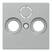 Schneider Electric Merten 297560 fedlap 3 kimenetes antenna csatlakozóhoz  alumínium - System-M (M-Plan / M-Pure / M-Smart)