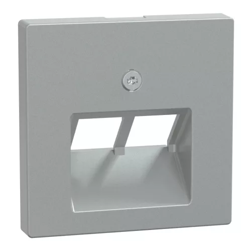 Schneider Electric Merten 298060 Fedlap, 2xRJ45 aljzathoz, döntött, System-M, alumínium